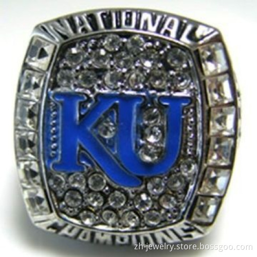 2008 NCCA University of Kansas NFC/Baseball Championship Ring, Handmade